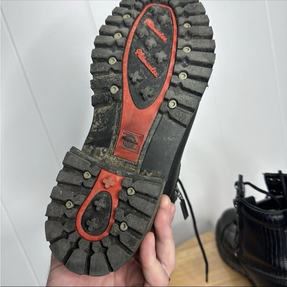 Milwaukee Motorcycle Boots Womens 9C Biker Accelerator Side Zip Freedom Flex - Picture 6 of 12